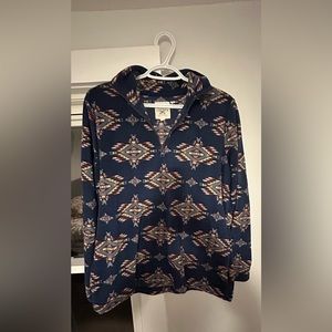 Cotton & Rye Quarter Zip Aztec Sweater